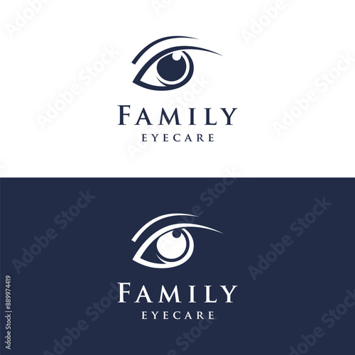 Eye optics logo template design with a creative and modern idea.Logo can be for Business, eye care or clinic and vision.