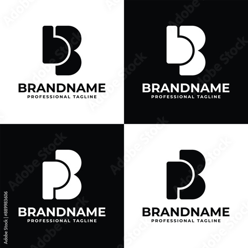 Letters PB or BB Monogram Logo, for any business with PB, BP, or BB initials