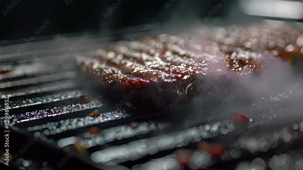 The ridged surface of a griddle perfect for creating those soughtafter ...