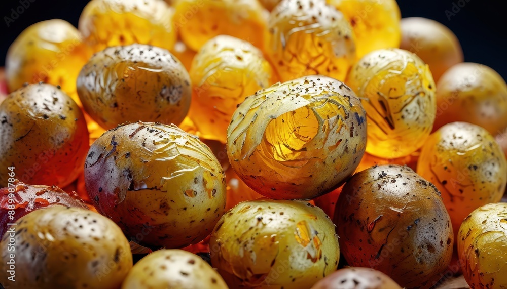 Closeup of Golden Persimmon Fruit. Closeup of Golden Persimmon Fruit.