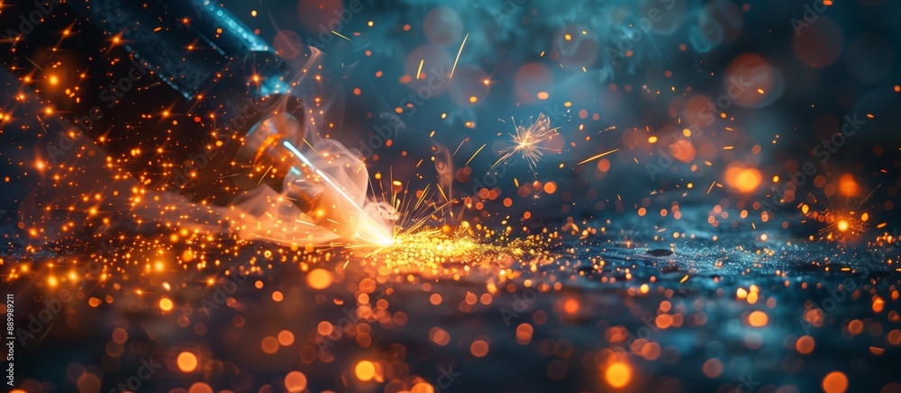 Effect welding and manufacturing, industrial abstract for background, industrial production concept. Effect welding and manufacturing, industrial abstract for background, industrial production concept.