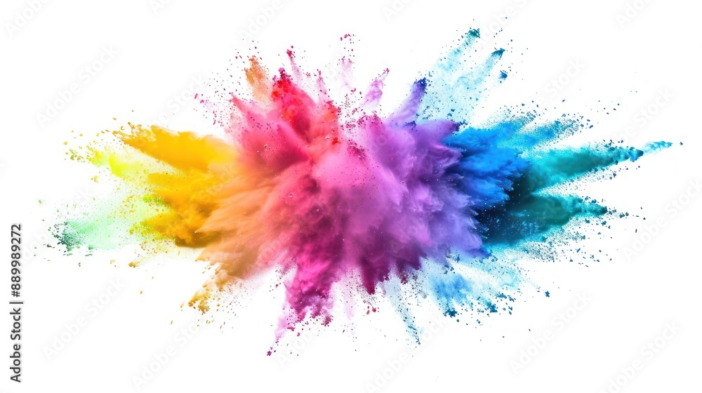 Rainbow Explosion of Color Dust Rainbow Explosion of Color Dust