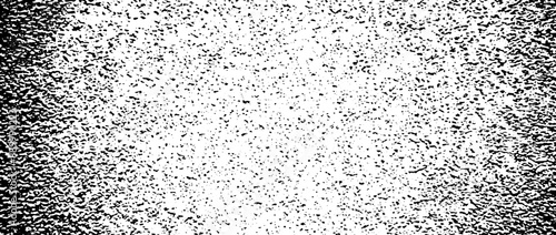 Gritty grunge radial gradient texture. Subtle fade grain overlay background. Distressed noise surface with dust, sand, particles, specks, speckles. Rough vanish dirty granule backdrop. Vector overlay