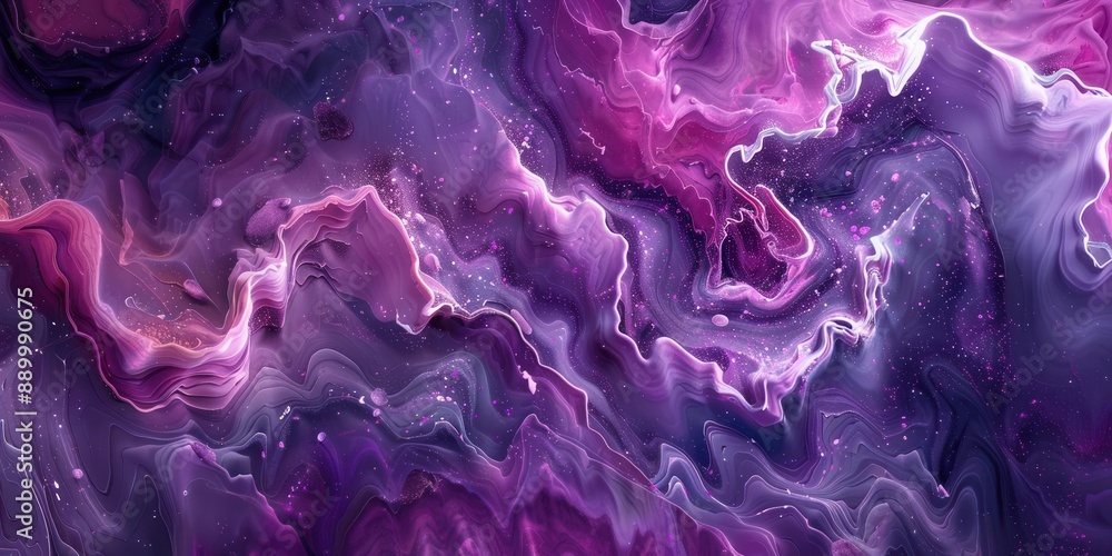 The swirling patterns of purple and pink marble ink textures form a stunning abstract backdrop. The swirling patterns of purple and pink marble ink textures form a stunning abstract backdrop.