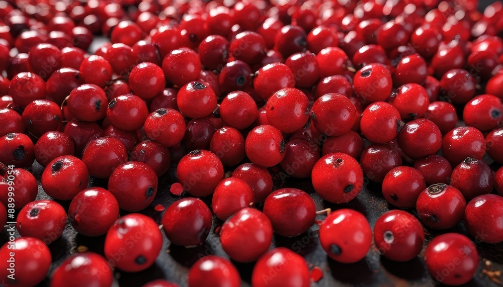 Close-Up of Fresh Red Berries Close-Up of Fresh Red Berries