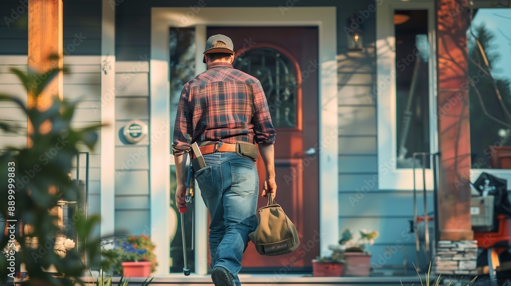 Man Leaving Home for Work Man Leaving Home for Work