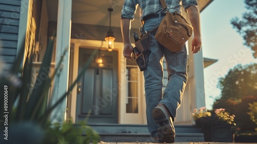 A Craftsman Walking Away from His Work