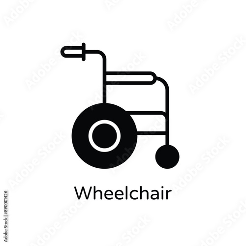 Wheelchair vector icon