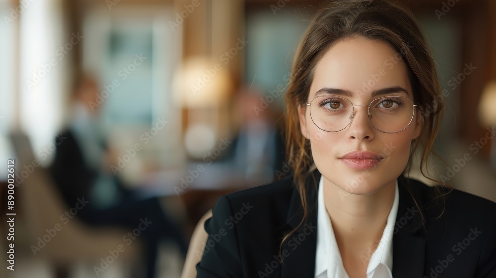 A photorealistic image of a tense and exciting job interview. A photorealistic image of a tense and exciting job interview.