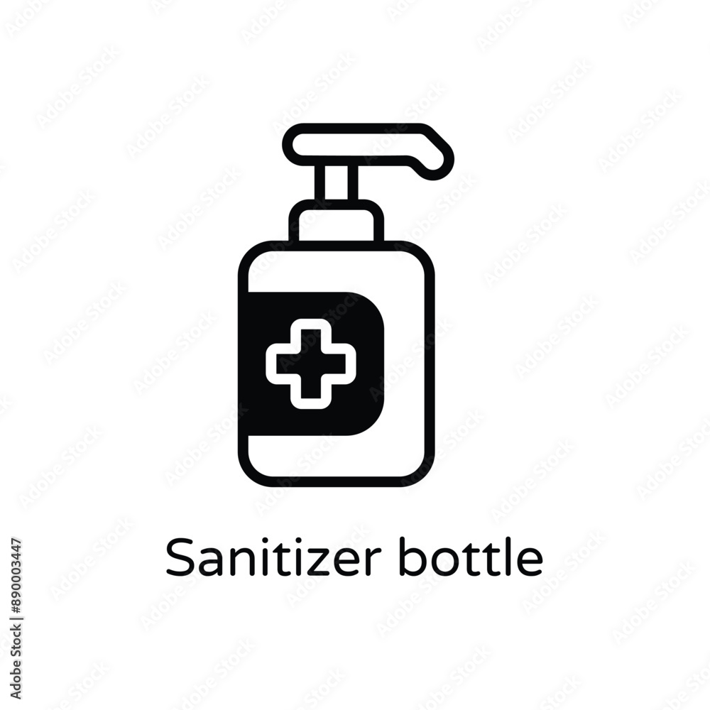 Sanitizer bottle vector icon Sanitizer bottle vector icon