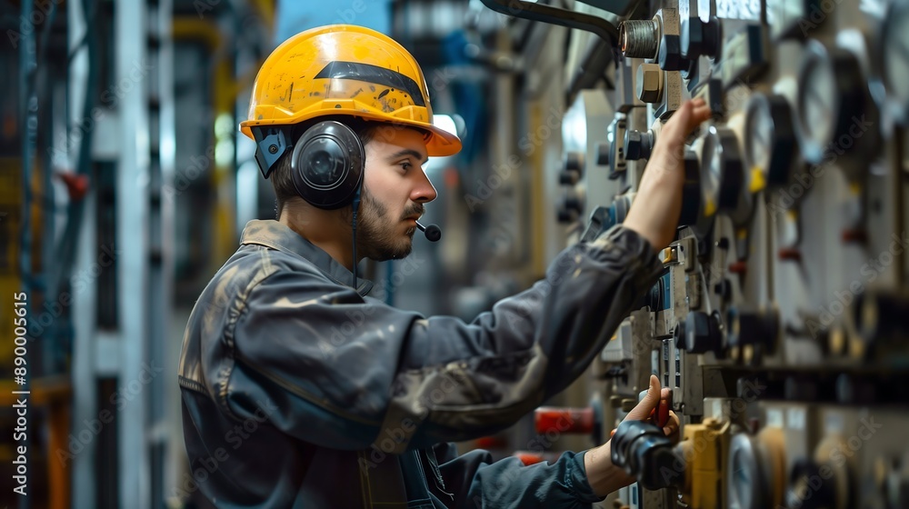 Industrial Worker in a Factory Industrial Worker in a Factory