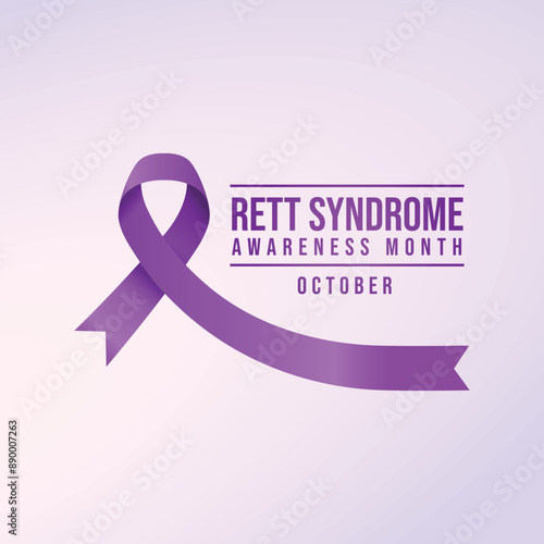 vector graphic of Rett Syndrome Awareness Month ideal for Rett Syndrome Awareness Month celebration.