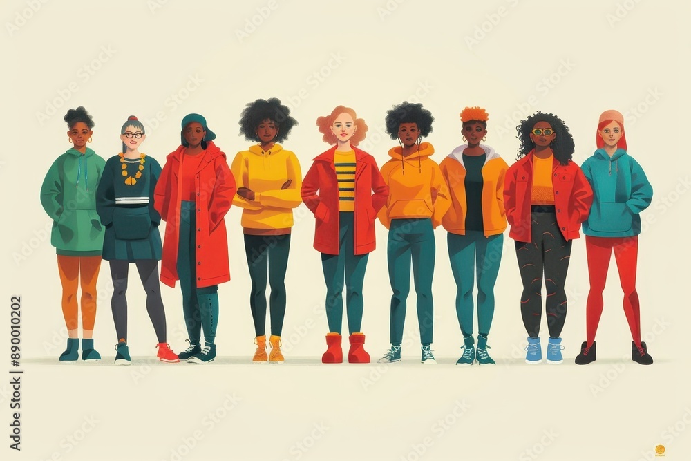 Fototapeta premium Celebrates body diversity and promotes self-love and acceptance.