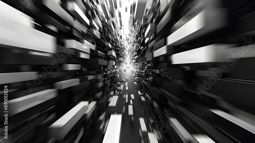 Speed dynamic background with rectangular shapes in motion forming texture, sport background