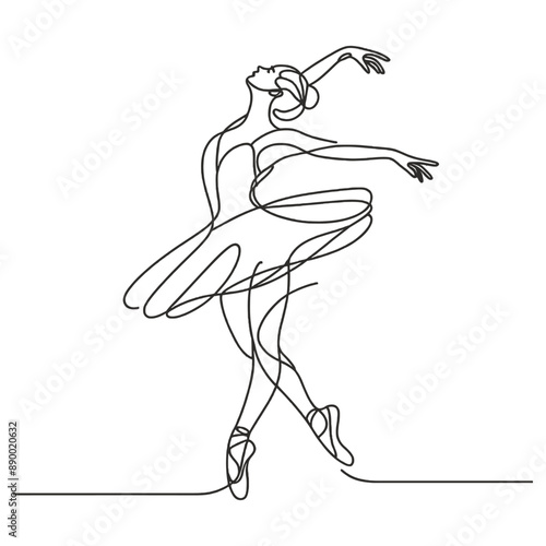 The sketch breathes life into stillness, capturing a dancer's fleeting, graceful pose.