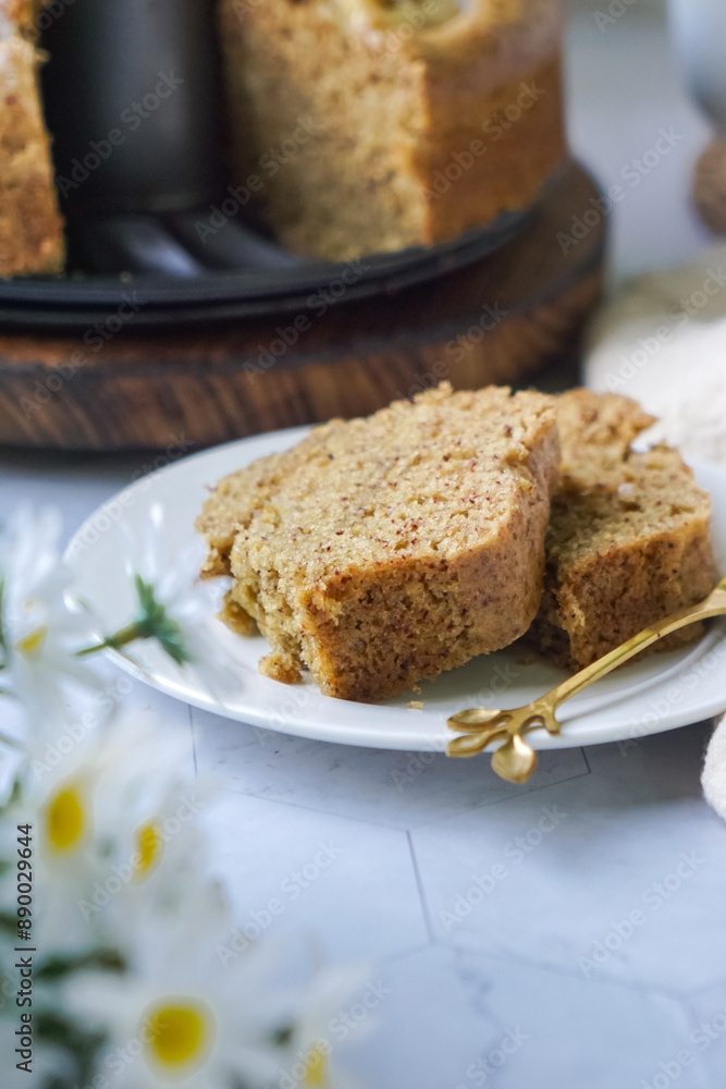 Homemade steamed sponge banana cake Homemade steamed sponge banana cake