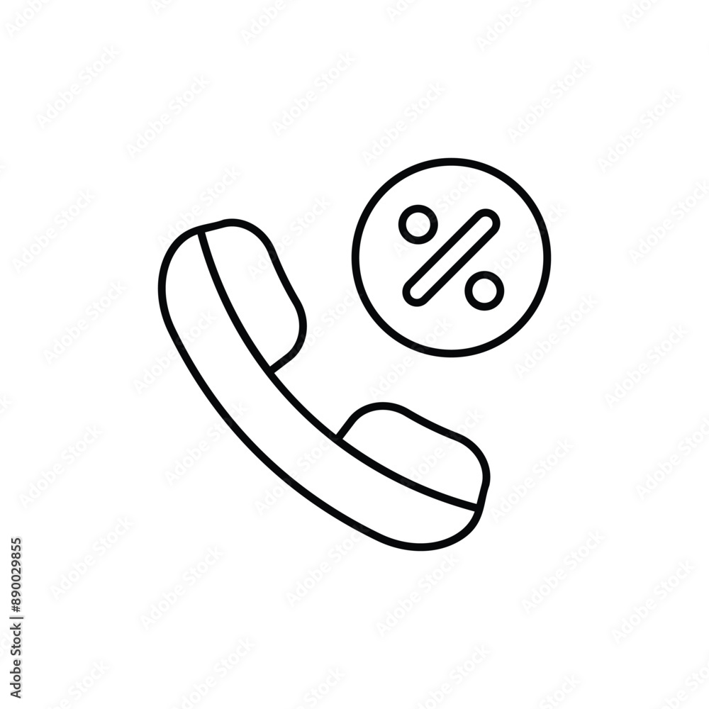 Phone Call icon design with white background stock illustration Phone Call icon design with white background stock illustration