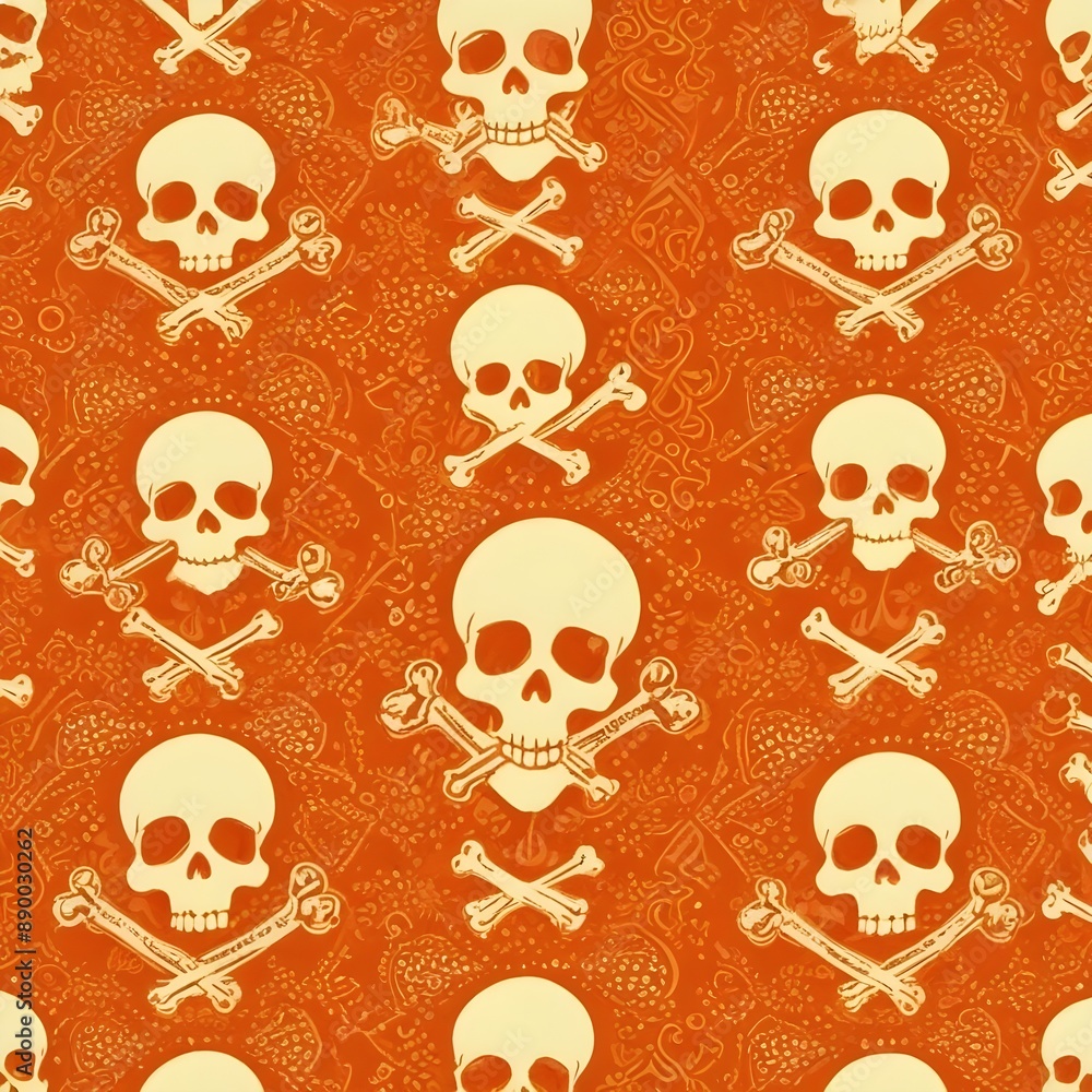 seamless pattern with skulls seamless pattern with skulls