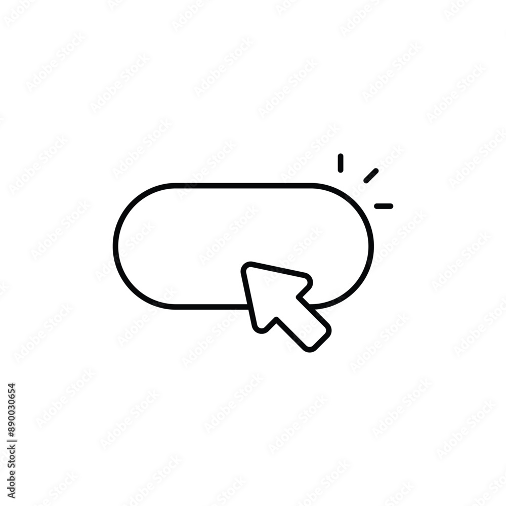 Click icon design with white background stock illustration Click icon design with white background stock illustration