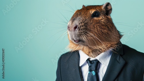 capybara wearing outfit for party animal photo