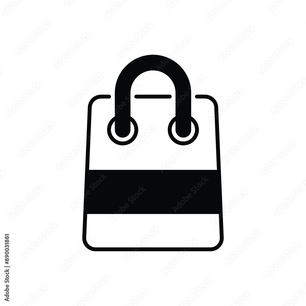 Shopping icon design with white background stock illustration