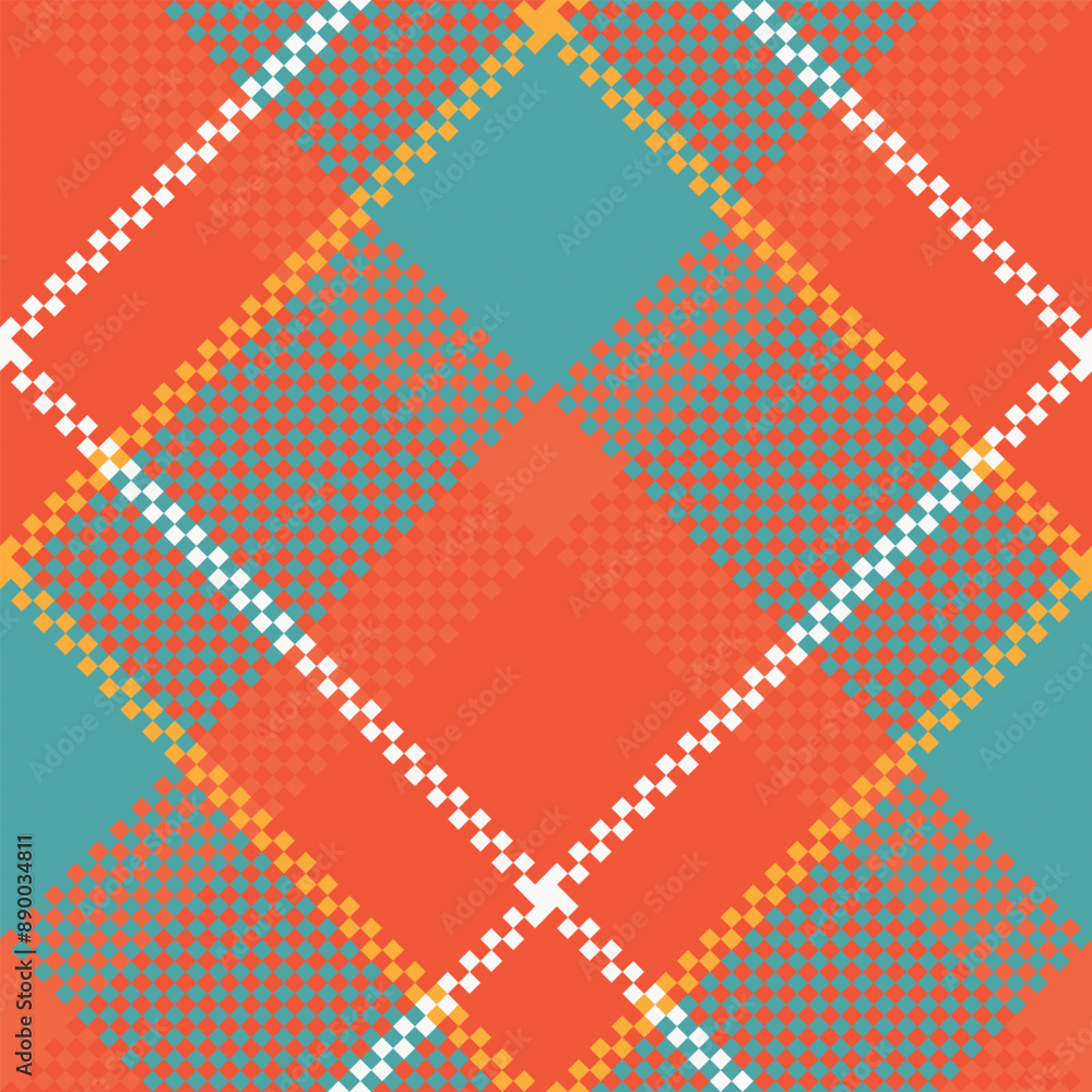 Tartan Pattern Seamless. Sweet Checkerboard Pattern Seamless Tartan Illustration Vector Set for Scarf, Blanket, Other Modern Spring Summer Autumn Winter Holiday Fabric Print.