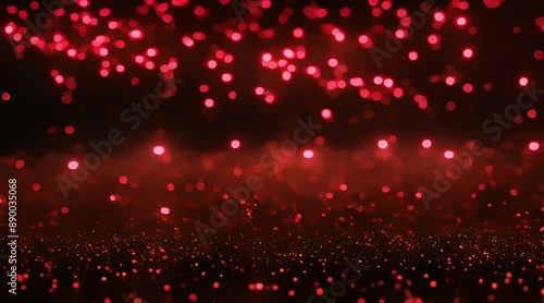 black background with red light sparkle effect. generated ai
