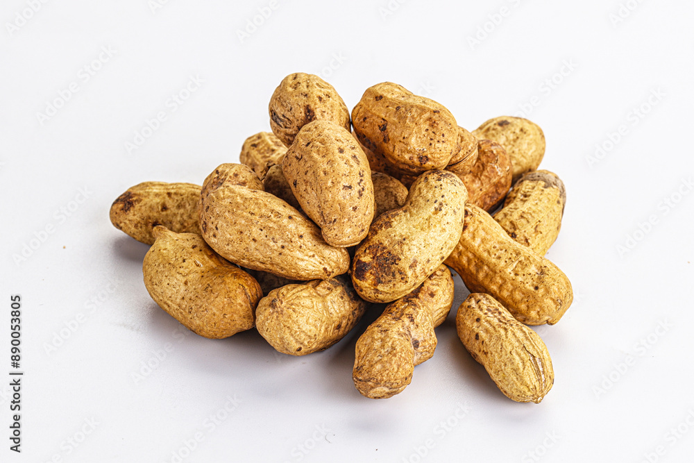 Raw ripe unpeeled peanut heap Raw ripe unpeeled peanut heap