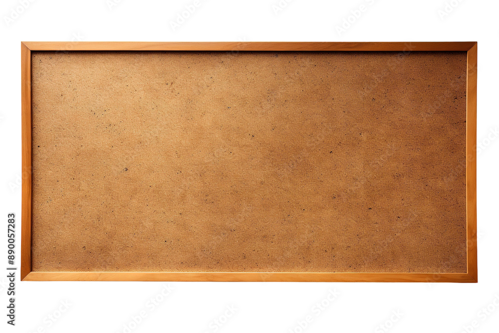A Wooden Frame Encloses a Blank Canvas of Opportunity on a Clear PNG or White Background. A Wooden Frame Encloses a Blank Canvas of Opportunity on a Clear PNG or White Background.