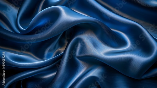 Elegant Satin Fabric with Smooth Folds for Luxury Presentations and Product Concept Display