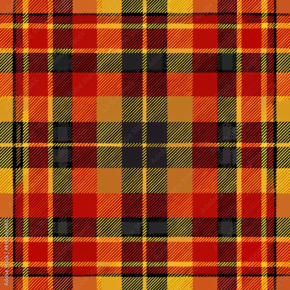 seamless pattern of oversized tartan plaid checks for a contemporary feel, Generative AI seamless pattern of oversized tartan plaid checks for a contemporary feel, Generative AI