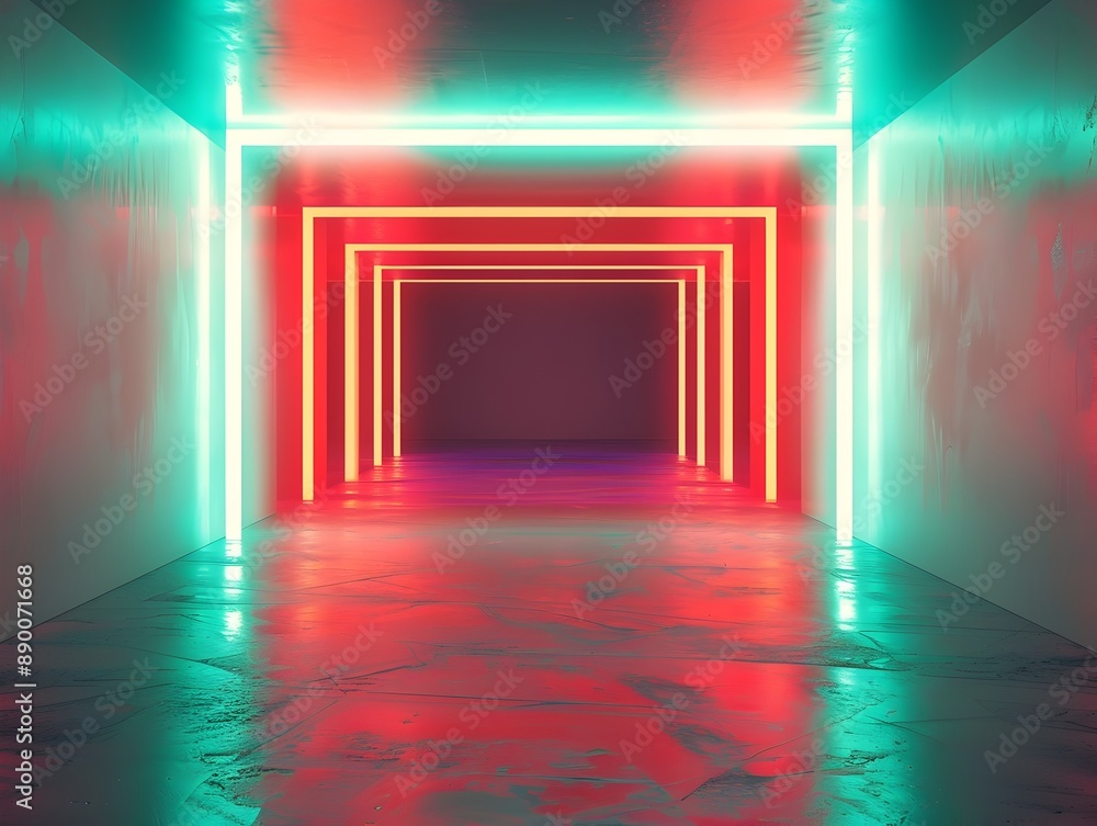 Dynamic Neon Gradient Backdrop with Glowing Effect for Futuristic Displays and Product Concepts Dynamic Neon Gradient Backdrop with Glowing Effect for Futuristic Displays and Product Concepts