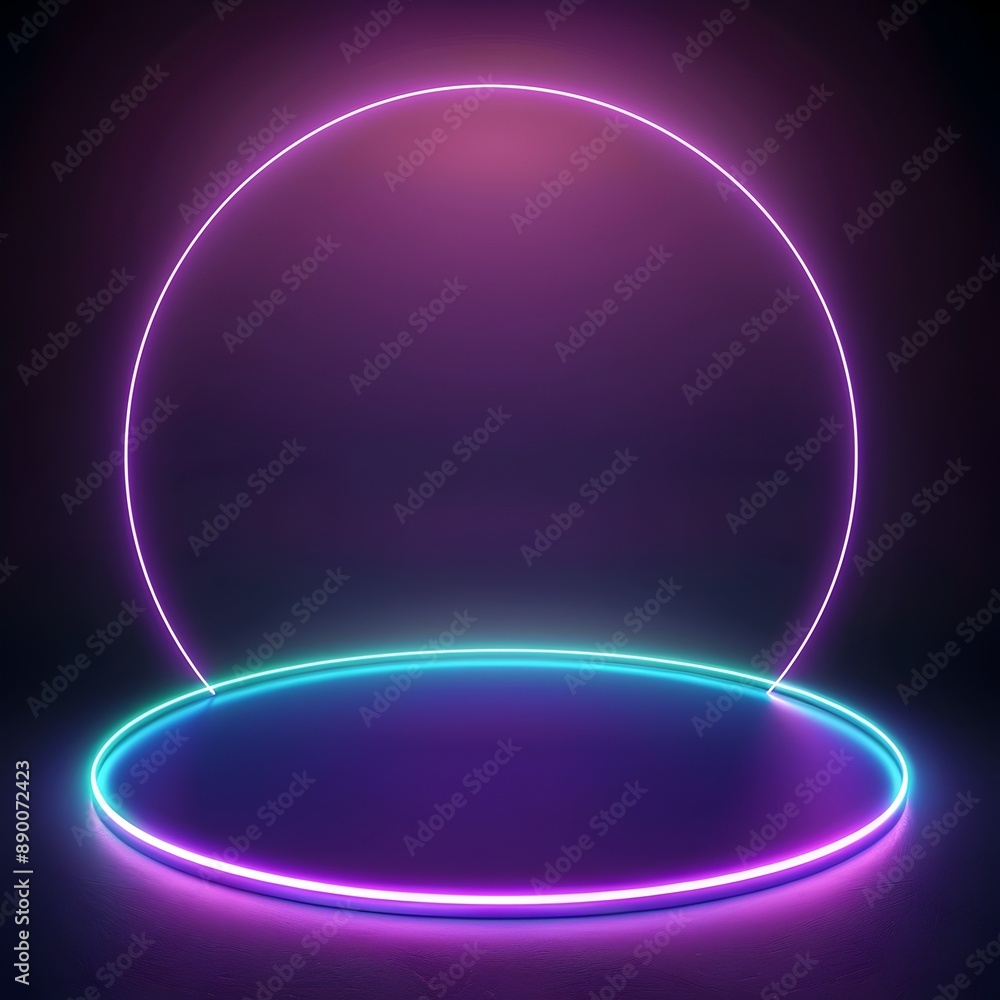 Vibrant Neon Gradient Backdrop for Stylish Product Display Vibrant Neon Gradient Backdrop for Stylish Product Display