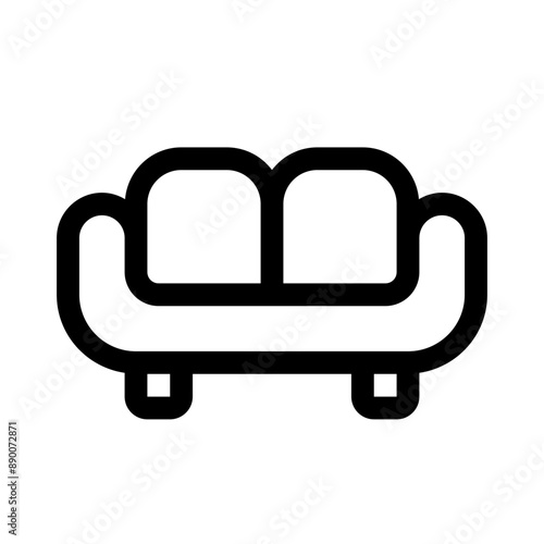 arm chair icon with line style, perfect for user interface projects