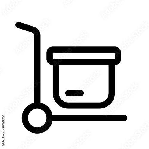 moving stuffs icon with line style, perfect for user interface projects