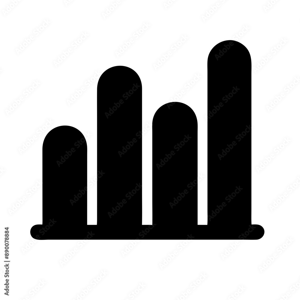 chart graph, Black vector Icon, Minimalist, Black and White chart graph, Black vector Icon, Minimalist, Black and White