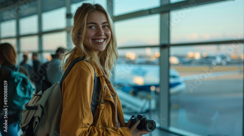 A Young Woman's Heart Soars with the Airplane