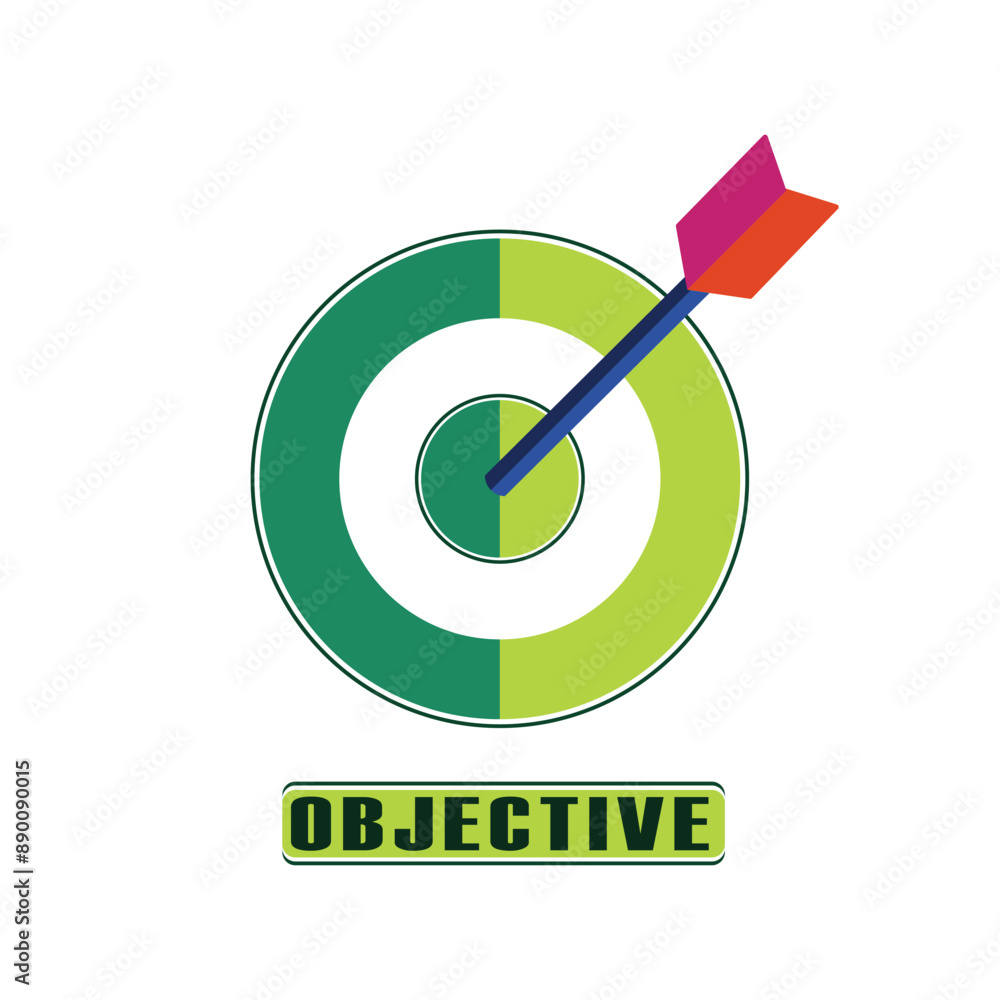 PrintThe logo with the aim target symbol symbolizes the target goal of a company