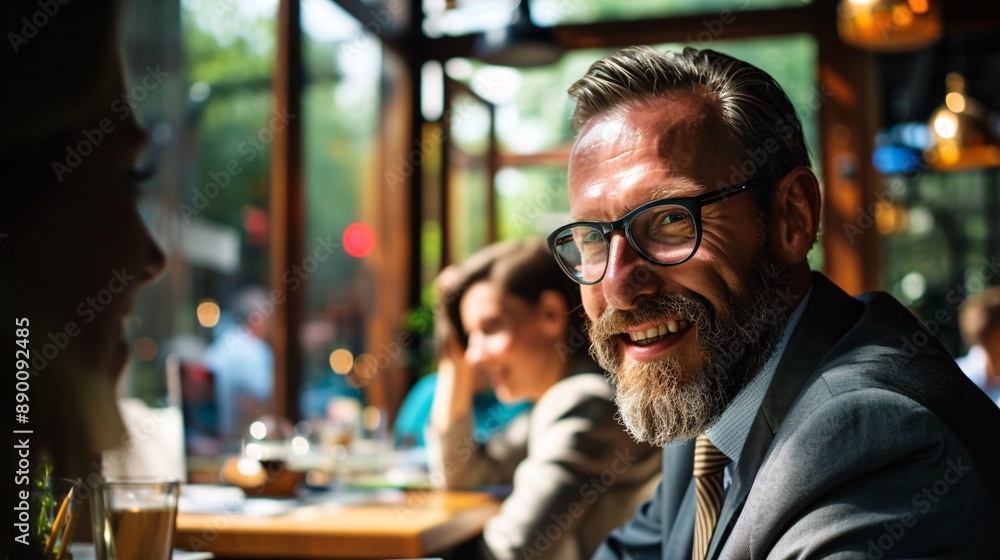 Experienced consultant giving strategic advice to a business owner Experienced consultant giving strategic advice to a business owner