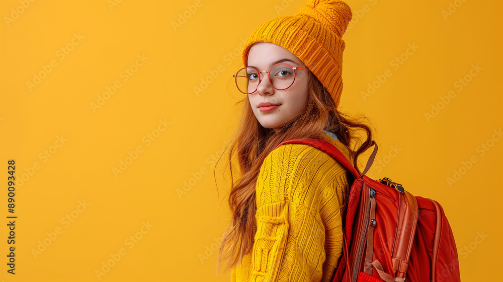 The student shows off their pristine new backpack, ready for the school year.
The student shows off their pristine new backpack, ready for the school year.