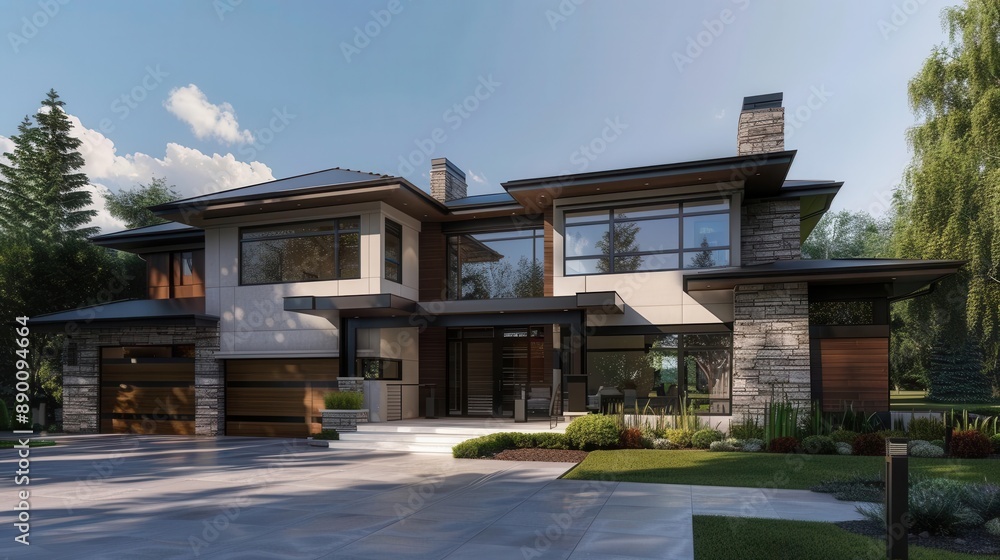Serene Elegance. Modern luxury living concept Serene Elegance. Modern luxury living concept