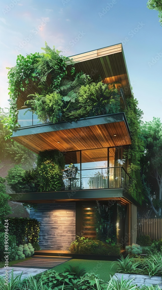 Sustainable Living. Eco-Friendly Home Concept Sustainable Living. Eco-Friendly Home Concept