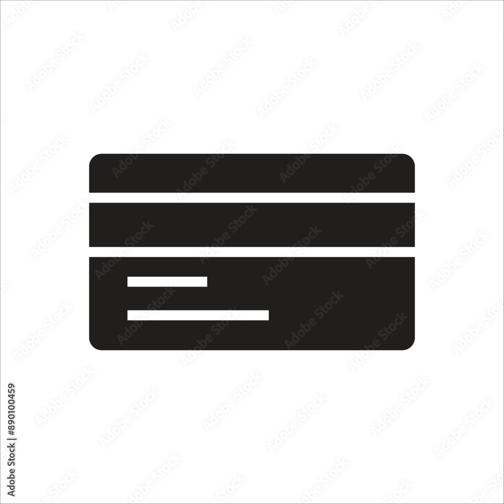 card vector icon line template card vector icon line template