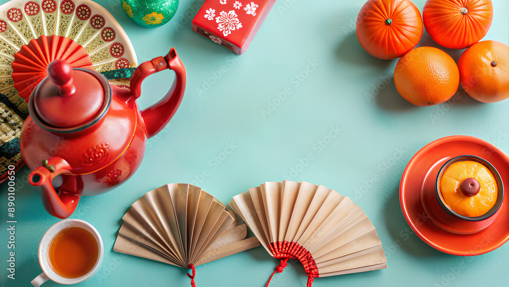 Obraz premium Chinese new year festival decorations 