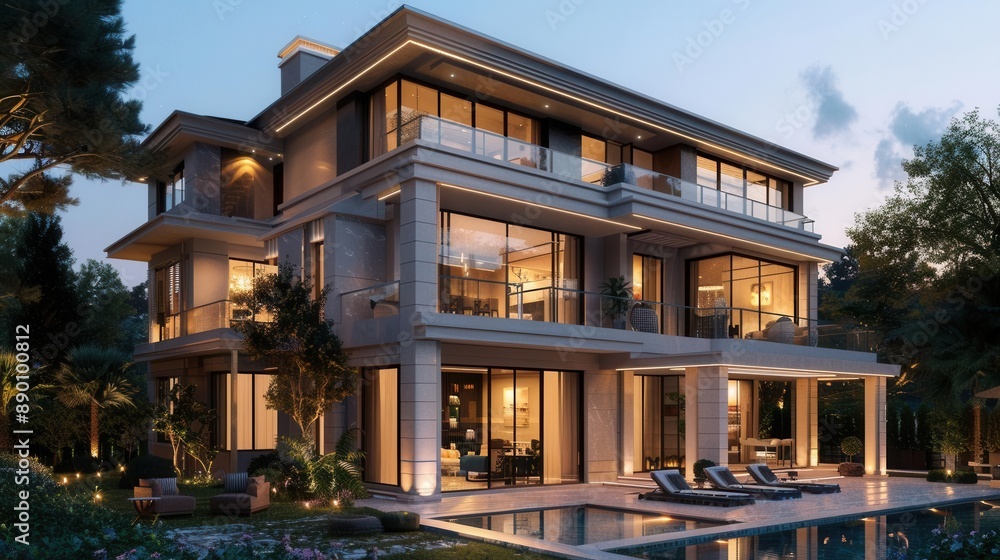 Obraz premium Modern Elegance. Luxury home concept