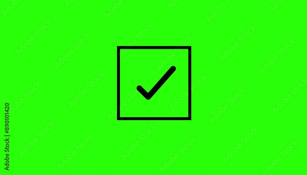 8 Checkbox icon set, thin line vector, editable stroke icon animation green screen 8 Checkbox icon set, thin line vector, editable stroke icon animation green screen