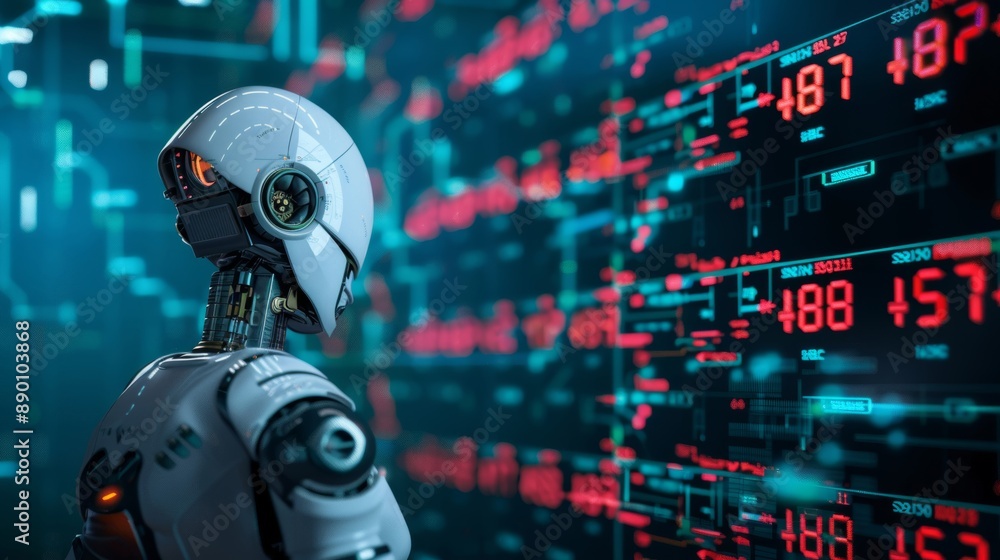An illustration depicting the use of advanced AI to analyze market volatility and predict recession impacts, aiming to minimize financial loss. An illustration depicting the use of advanced AI to analyze market volatility and predict recession impacts, aiming to minimize financial loss.