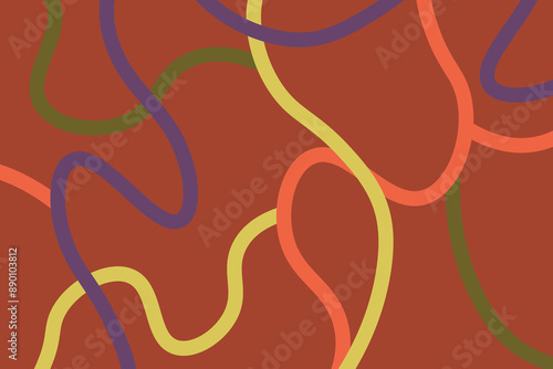 Abstract line wallpaper. Abstract vector. Simplicity. Backdrop. Gift wrap.Postcard. Graphic design. Multicolour. Fabric. Decorative. Colourful abstract line. Wave pattern. Ornament. Dynamic. Adorable.