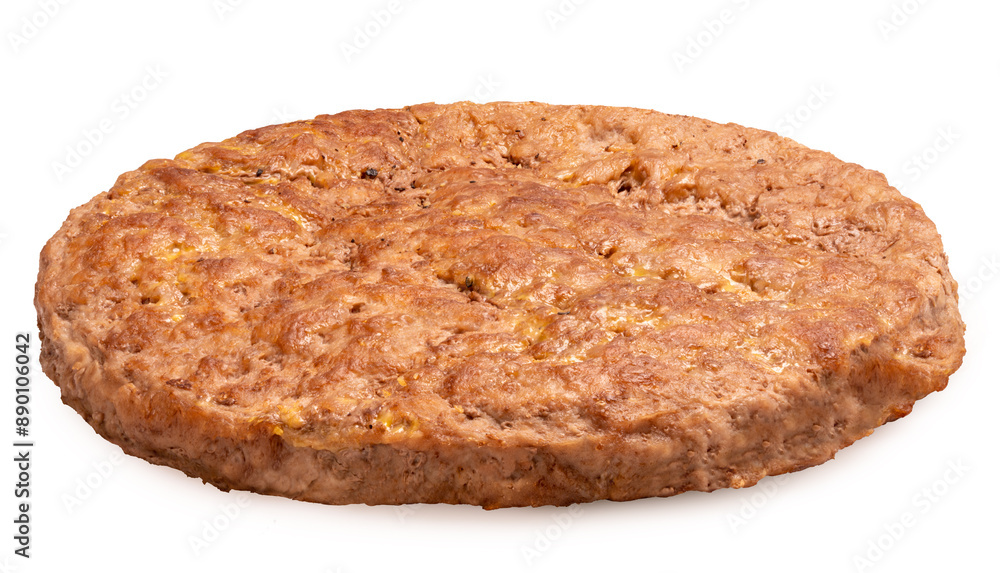 Grilled hamburger meat patties isolated on white background. Cooked beef burger isolate on white with clipping path Grilled hamburger meat patties isolated on white background. Cooked beef burger isolate on white with clipping path