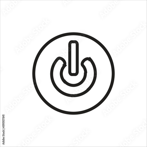 swicth button vector icon line template